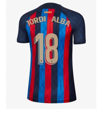 Barcelona Jordi Alba #18 Hjemmedrakt Kvinner 2022-23 Kortermet
